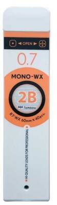 Tombow MONO-WX Profesyonel Kurşun Kalem Ucu 0.7 mm 2B 40'lı Tüp - 1