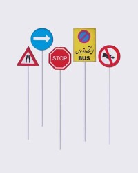 Trafik İşaretleri 1/75 1 set Adet - Eshel