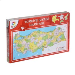 Türkiye Siyasi Haritası Kutulu Puzzle LCSH002 - 1