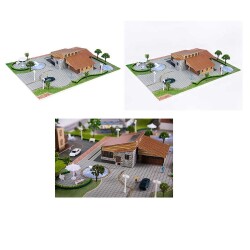 Üç Boyutlu Ahşap Villa Puzzle 1/100 - 1