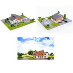 Üç Boyutlu Kuzey Villa Puzzle 1/100 - Eshel
