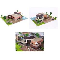 Üç Boyutlu Modern Villa Puzzle Ekonomik Paket 1/75 - Eshel