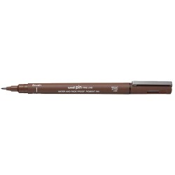 Uni Pin Brush Fırça Uçlu Çizim Kalemi Sepia - 1