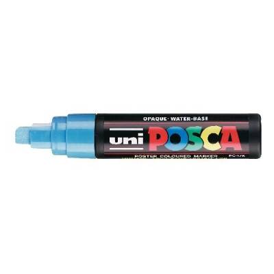 Uni Posca PC-17K Boyama Markörü 15 mm Kesik Uç AÇIK MAVİ - 1