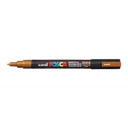 Uni Posca PC-3M Boyama Markörü 0.9-1.3 mm METALİK BRONZ - 1