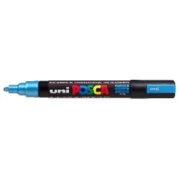 Uni Posca PC-5M Boyama Markörü 1.8-2.5 mm METALİK MAVİ - 1