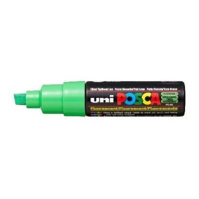 Uni Posca PC-8K Boyama Markörü 8 mm Kesik Uç FLORESAN YEŞİL - 1