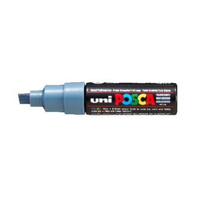 Uni Posca PC-8K Boyama Markörü 8 mm Kesik Uç KURŞUN GRİ - 1