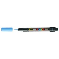 Uni Posca PCF-350 Boyama Markörü 1-10 mm Fırça Uç AÇIK MAVİ - 1