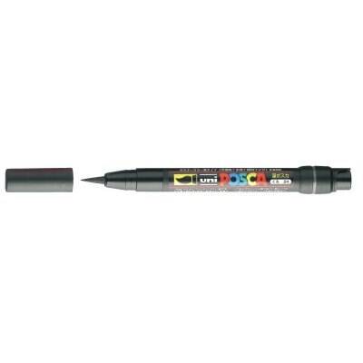 Uni Posca PCF-350 Boyama Markörü 1-10 mm Fırça Uç SİYAH - 1