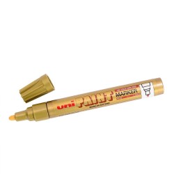 Uni PX-20 Paint Marker 2.2-2.8mm Yuvarlak Uç Boyama Markörü Altın - 1