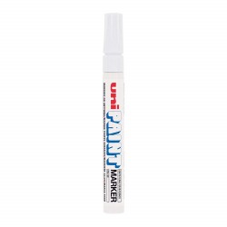 Uni PX-20 Paint Marker 2.2-2.8mm Yuvarlak Uç Boyama Markörü Beyaz - 1