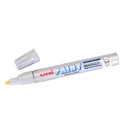 Uni PX-20 Paint Marker 2.2-2.8mm Yuvarlak Uç Boyama Markörü Gümüş - 1