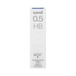 Uni Smudge Proof Versatil Kalem Ucu 0.5 mm HB 40'lı Tüp - 1