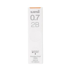 Uni Smudge Proof Versatil Kalem Ucu 0.7 mm 2B 40'lı Tüp - 1