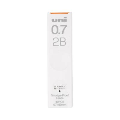 Uni Smudge Proof Versatil Kalem Ucu 0.7 mm 2B 40'lı Tüp - 1