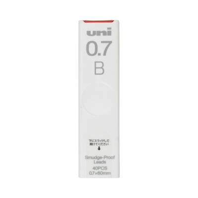 Uni Smudge Proof Versatil Kalem Ucu 0.7 mm B 40'lı Tüp - 1
