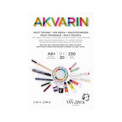 Van Dyck Akvarin Multi Purpose Sanatsal Blok 230 gr 20 yp 11x17 cm - 1