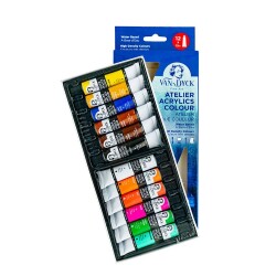 Van Dyck Atelier Akrilik Boya 12 Renk x 12 ml Set - 1