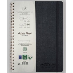 Victoria's Journals Artist's Touch Sketchbook Sert Kapak Spiralli A4 120 gr 60 yp - 1