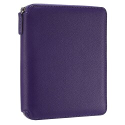 Victoria's Journals Panama Zipper Folder Organizer - Defter Mor A5 120 gr 80 yp Noktalı - 1