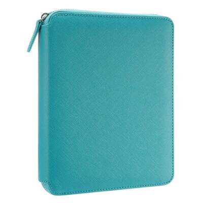 Victoria's Journals Sofia Zipper Folder Organizer - Defter Turkuaz A5 120 gr 80 yp Noktalı - 1