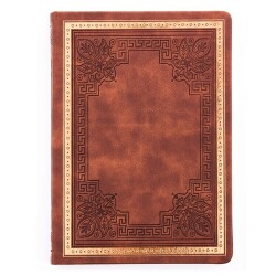Victoria's Journals Vintage Old Book Sketchbook Kahverengi Ciltli 14x20 cm 110 gr 120 yp - 1