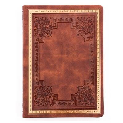 Victoria's Journals Vintage Old Book Sketchbook Kahverengi Ciltli 14x20 cm 110 gr 120 yp - 1