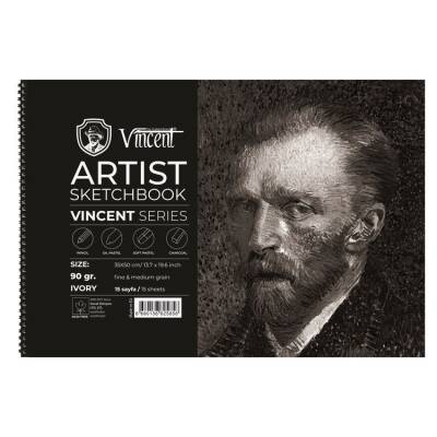 Vincent Artist Sketchbook Ivory 90 gr 35x50 cm 15 Sayfa - 1