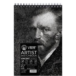 Vincent Artist Sketchbook Ivory 90 gr A4 100 Sayfa - 1