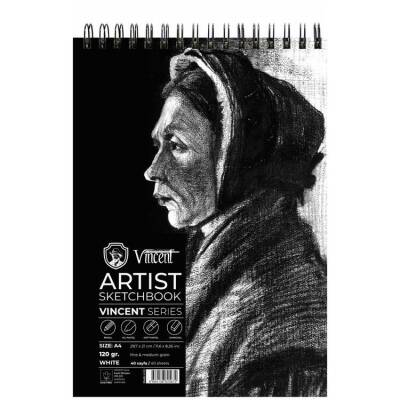 Vincent Artist Sketchbook White 120 gr A4 40 Sayfa - 1