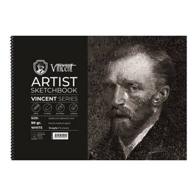 Vincent Artist Sketchbook White 90 gr 25x35 cm 15 Sayfa - 1
