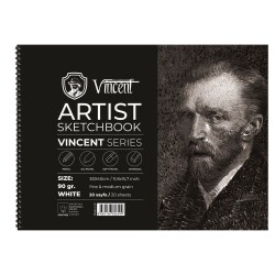 Vincent Artist Sketchbook White 90 gr 30x40 cm 20 Sayfa - 1