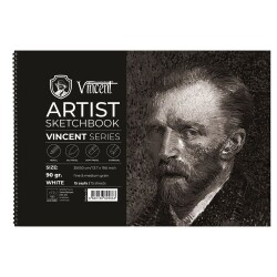 Vincent Artist Sketchbook White 90 gr 35x50 cm 15 Sayfa - 1