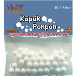 Vincent Foam Ball - Köpük Top 1 cm. 50 Adet - 1