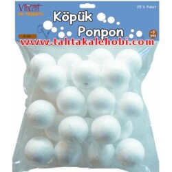 Vincent Foam Ball - Köpük Top 4 cm. 25 Adet - 1