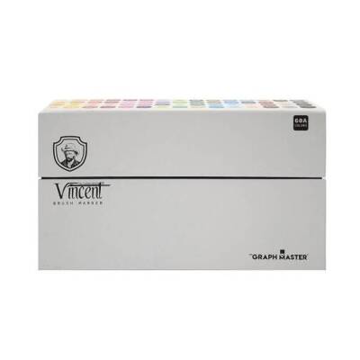 Vincent Graph Master Brush Marker Set 60 Renk 60A - 1