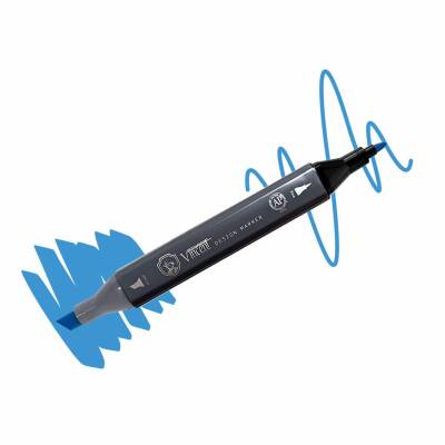 Vincent Graph Master Design Marker B157 Ultramari·ne Li·ght - 1