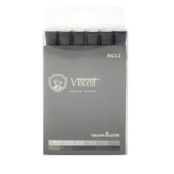 Vincent Graph Master Design Marker Set 12 Renk Neutral Gray NG12 - 1