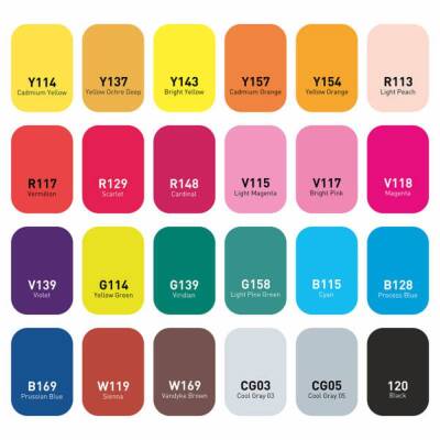 Vincent Graph Master Design Marker Set 24 Renk 24R - 2
