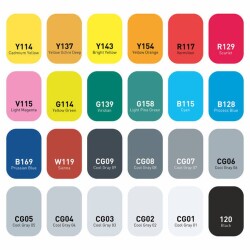 Vincent Graph Master Design Marker Set 24 Renk - 2