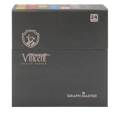 Vincent Graph Master Design Marker Set 24 Renk - 3