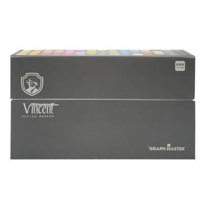 Vincent Graph Master Design Marker Set 60 Renk 60A - 1