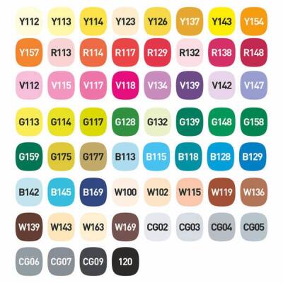 Vincent Graph Master Design Marker Set 60 Renk 60A - 2