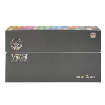 Vincent Graph Master Design Marker Set 60 Renk 60B - 1