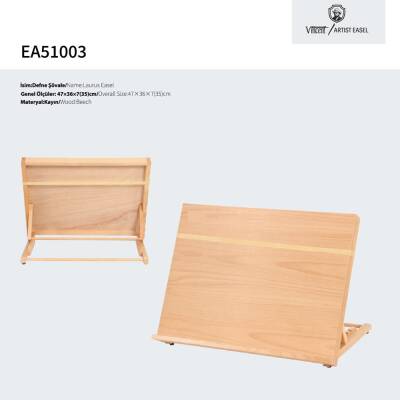 Vincent Masaüstü Çizim ve Suluboya Şövalesi Laurus / Defne EA51003 - 3