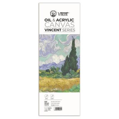 Vincent Oil & Acrylic Canvas White Tuval Dokulu Blok 300 gr 20x56 cm 10 Sayfa - 1