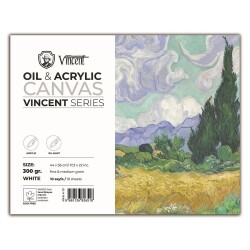 Vincent Oil & Acrylic Canvas White Tuval Dokulu Blok 300 gr 44x56 cm 10 Sayfa - 1