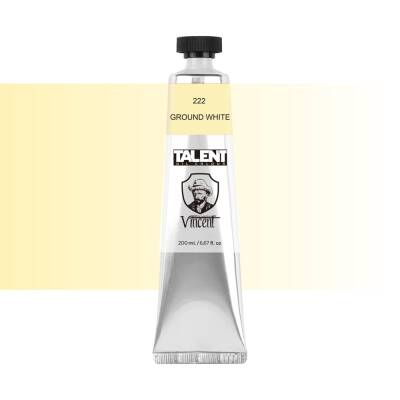 Vincent Talent Yağlı Boya 200 ml 222 GROUND WHİTE - 1