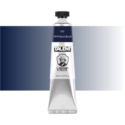 Vincent Talent Yağlı Boya 200 ml 570 PHTHALO BLUE - 1